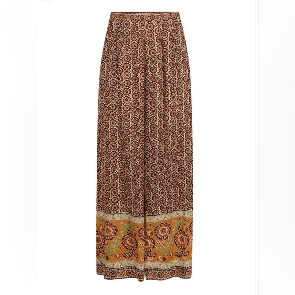 Spell Brown and Sannah Ochre Wide Leg Pants - Picture 3 of 3